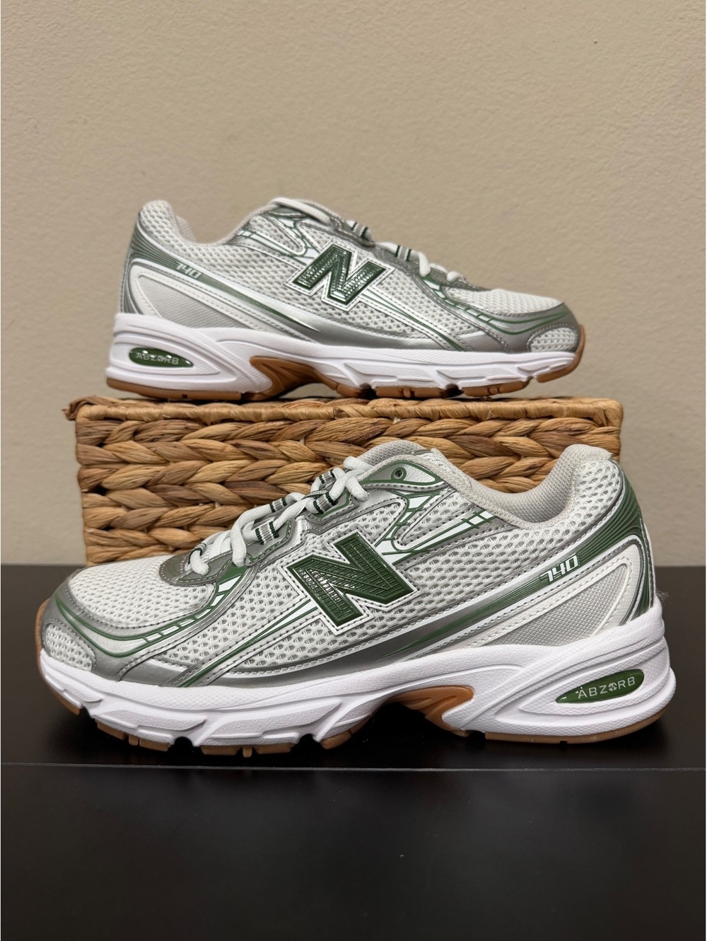 Size 9 - *SAMPLE* New Balance 740v2 “Grey Matter Dark Alpine Green”